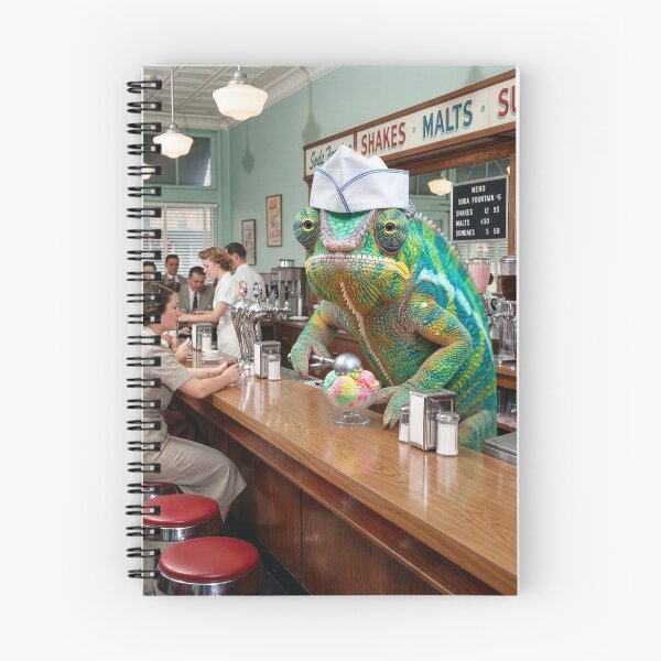 Item preview, Chameleon Soda Jerk Makes an Artisanal Sundae designed and sold by Tridentulus.