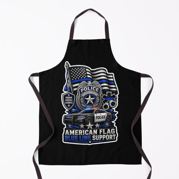 Item preview, American Flag Blue Line Police Support Honor Service Sacrifice Gift designed and sold by ConCeptGifts.
