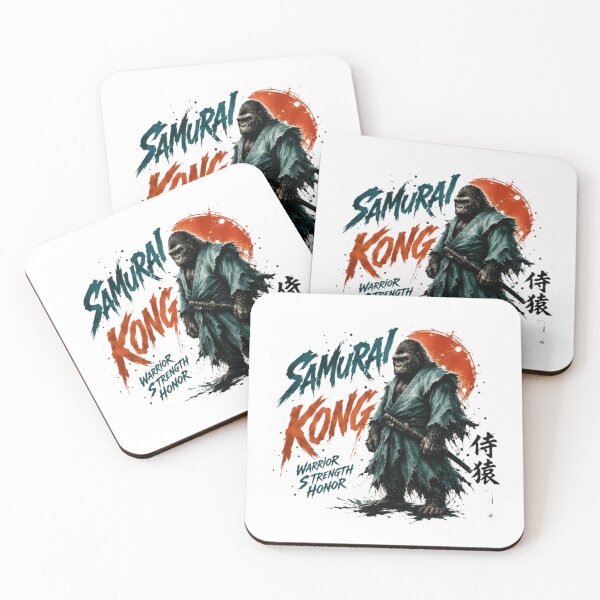 Item preview, Samurai Kong Warrior Strength Honor Japanese Warrior designed and sold by RetroMini2026.