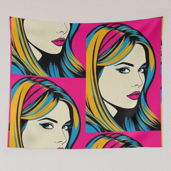 Item preview, Art - Pop Art Portrait, 1960s Glamorous Aesthetic designed and sold by Beat-It.