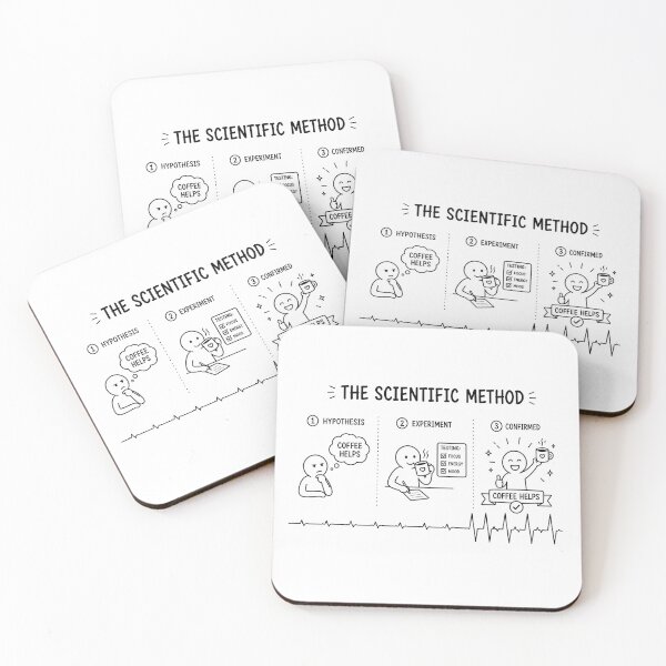 Item preview, ❤️ HEARTBEAT COLLECITON ❤️ - COFFEE ☕ - The Scientific Method designed and sold by WheelieGdArt.