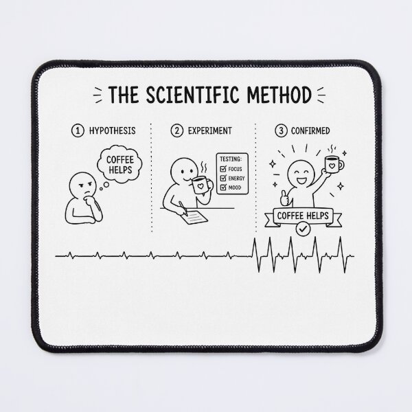 Item preview, ❤️ HEARTBEAT COLLECITON ❤️ - COFFEE ☕ - The Scientific Method designed and sold by WheelieGdArt.