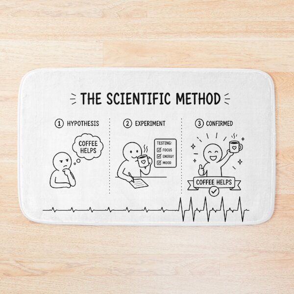 Item preview, ❤️ HEARTBEAT COLLECITON ❤️ - COFFEE ☕ - The Scientific Method designed and sold by WheelieGdArt.
