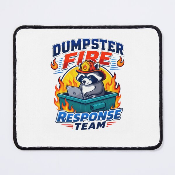 Item preview, Dumpster Fire Response Team Crisis Management IT Professional Humor designed and sold by RetroMini2026.