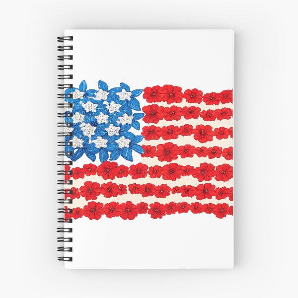 Item preview, Floral American Flag | Red White Blue Wildflower Design designed and sold by littlestore.