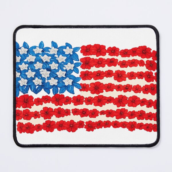 Item preview, Floral American Flag | Red White Blue Wildflower Design designed and sold by littlestore.
