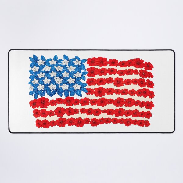 Item preview, Floral American Flag | Red White Blue Wildflower Design designed and sold by littlestore.