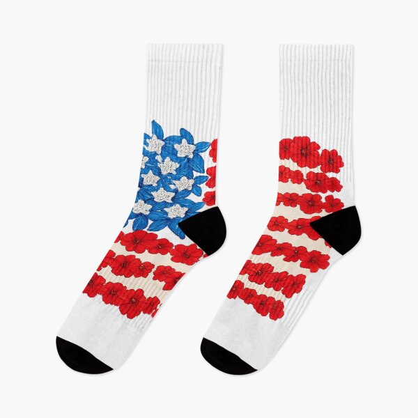 Item preview, Floral American Flag | Red White Blue Wildflower Design designed and sold by littlestore.