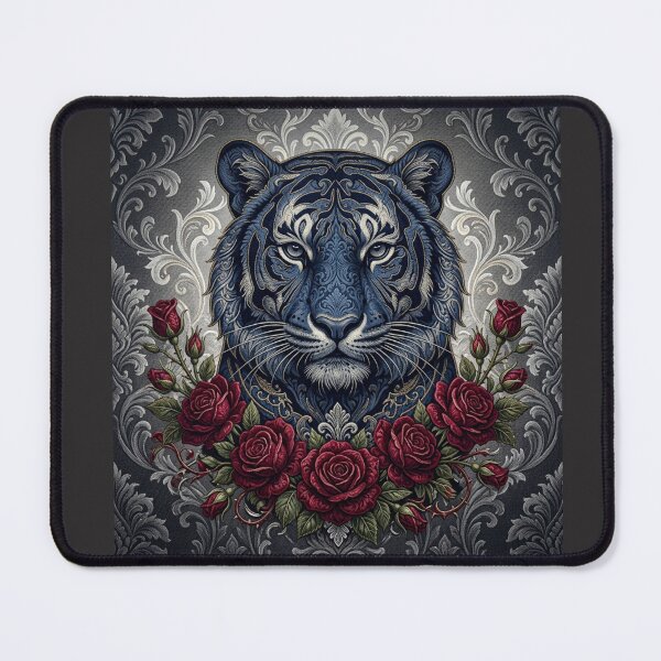 Item preview, Blue Tiger, Roses & Damask designed and sold by DesignsByPrnces.