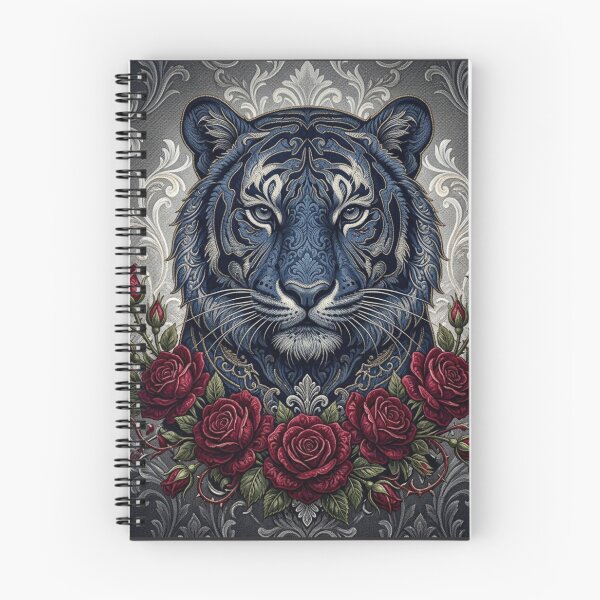 Item preview, Blue Tiger, Roses & Damask designed and sold by DesignsByPrnces.