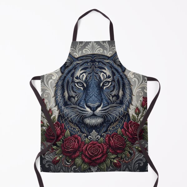 Item preview, Blue Tiger, Roses & Damask designed and sold by DesignsByPrnces.