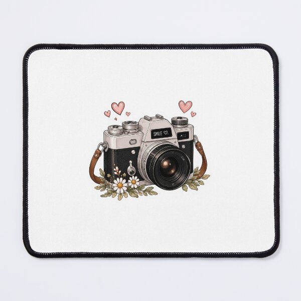 Item preview, Cute Vintage Camera Sticker | Retro Floral Photography Aesthetic designed and sold by PopStickerLab22.
