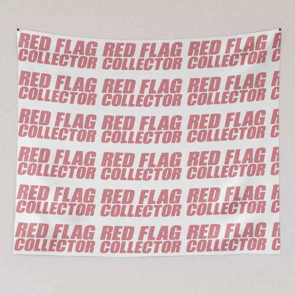Item preview, Illustration with word red flag collector designed and sold by RizikCat.