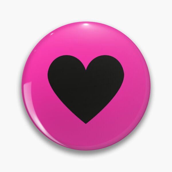 Item preview, Black Heart Neon Pink background designed and sold by GemsAnatomy.