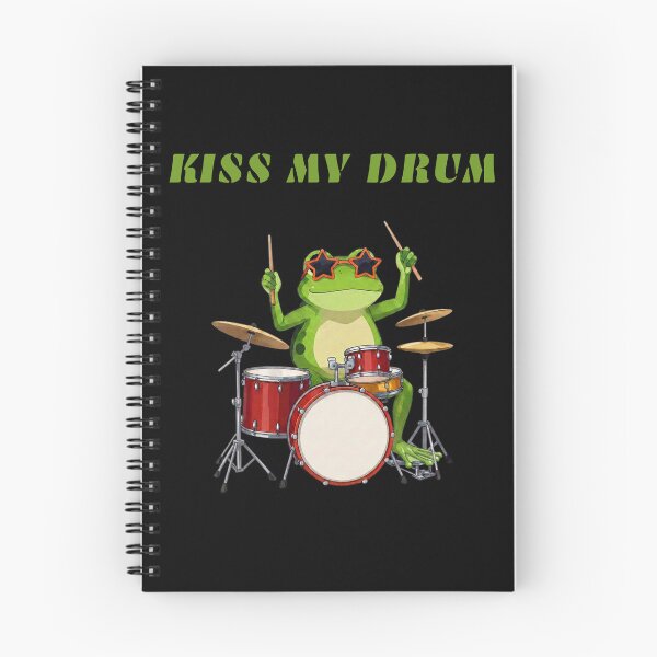 Item preview, Frog drummer Kiss my drum, funny gifts designed and sold by ewicraft.