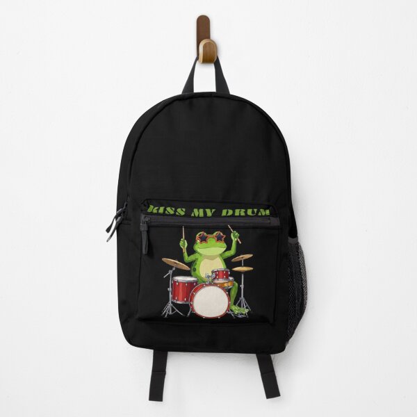 Item preview, Frog drummer Kiss my drum, funny gifts designed and sold by ewicraft.