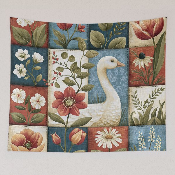 Item preview, Goose delicate florals designed and sold by scicilysimonee.