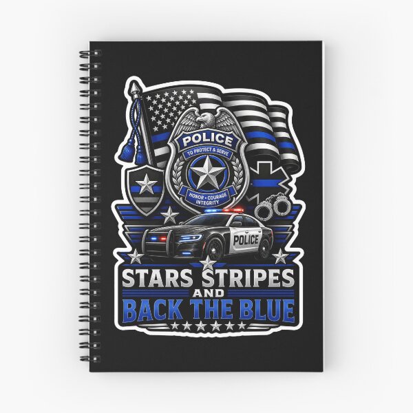 Item preview, Stars Stripes And Back The Blue Police Support Patriotic Gift designed and sold by ConCeptGifts.