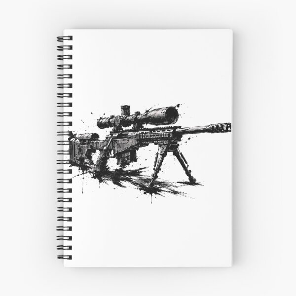 Item preview, Stealth Sniper Rifle Ink Splatter Design designed and sold by Munib320.