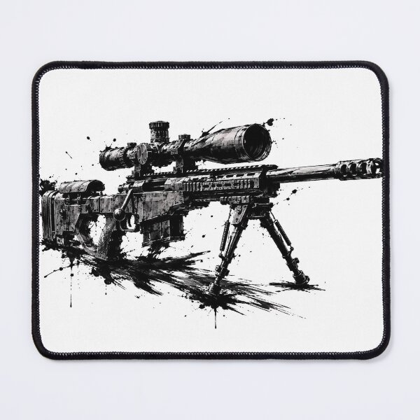 Item preview, Stealth Sniper Rifle Ink Splatter Design designed and sold by Munib320.