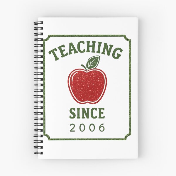 Item preview, Teaching Since 2006 Vintage Apple Badge Teacher designed and sold by Worn & Witty.