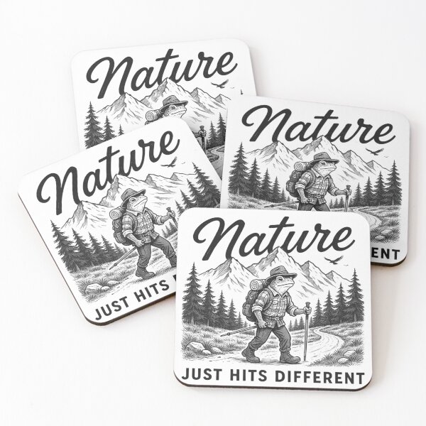 Item preview, Hiking Frog Nature Adventure Forest designed and sold by GabeMountainArt.
