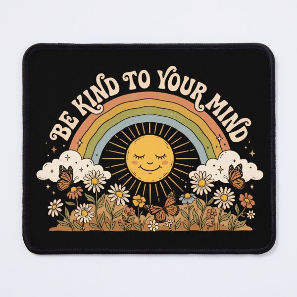 Item preview, Be Kind To Your Mind Rainbow Sun designed and sold by Linework Studio.