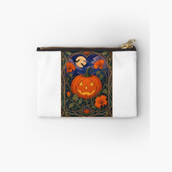 Item preview, Art Nouveau Halloween Jack O Lantern Pumpkin designed and sold by AntiqueImages.