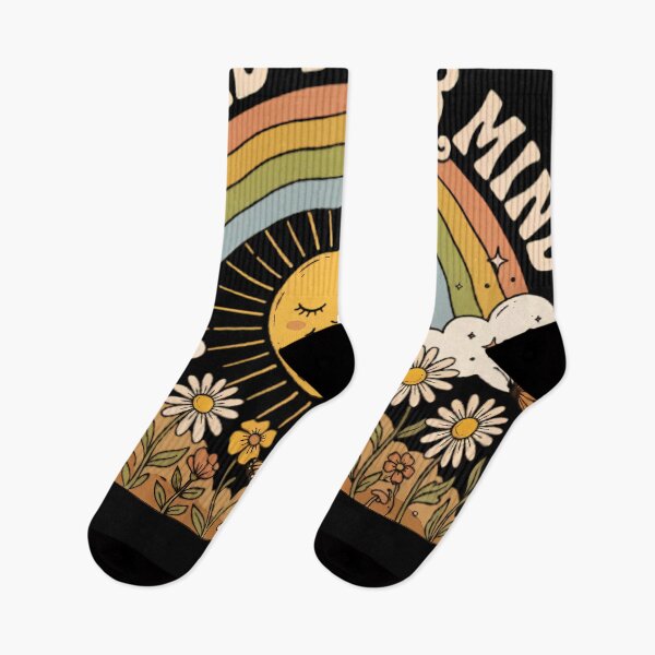 Item preview, Be Kind To Your Mind Rainbow Sun designed and sold by Linework Studio.