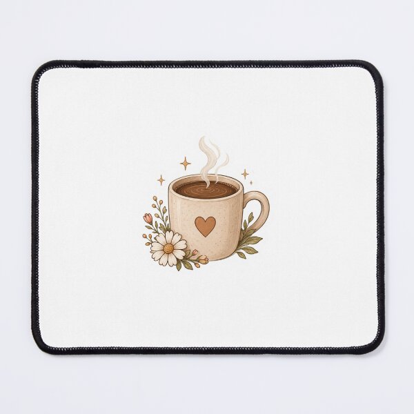 Item preview, Cozy Floral Coffee Mug Sticker | Cute Cottagecore Coffee Cup Aesthetic designed and sold by PopStickerLab22.