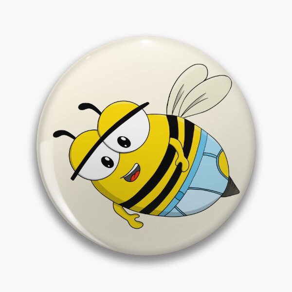Item preview, Cute Cartoon Bee Wearing Blue Underwear designed and sold by shopdiego.