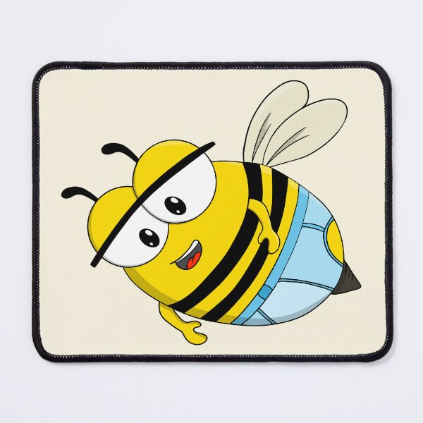 Item preview, Cute Cartoon Bee Wearing Blue Underwear designed and sold by shopdiego.