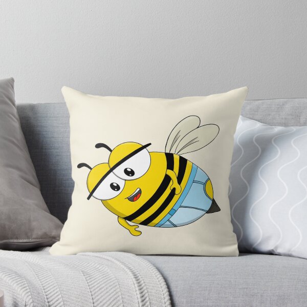 Item preview, Cute Cartoon Bee Wearing Blue Underwear designed and sold by shopdiego.