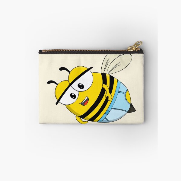 Item preview, Cute Cartoon Bee Wearing Blue Underwear designed and sold by shopdiego.