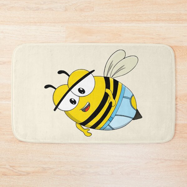Item preview, Cute Cartoon Bee Wearing Blue Underwear designed and sold by shopdiego.