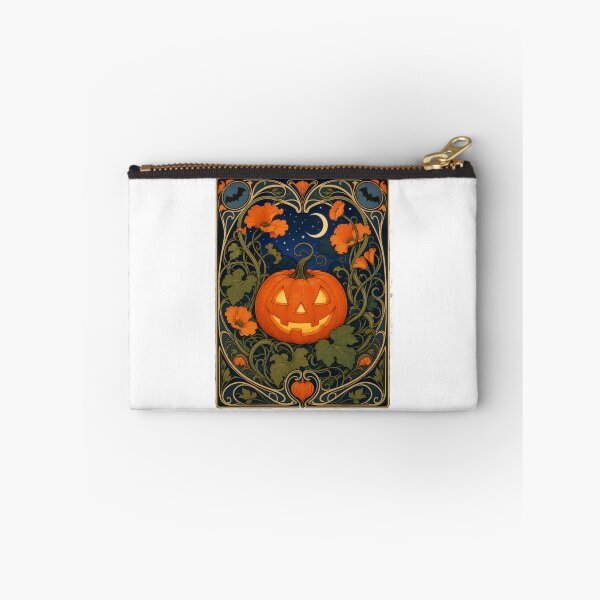 Item preview, Art Nouveau Halloween Jack-o-Lantern Pumpkin designed and sold by AntiqueImages.