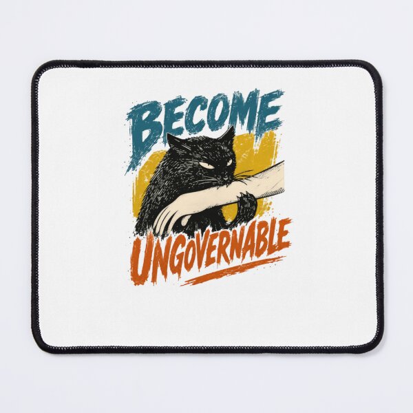 Item preview, Become Ungovernable Independent Cat Rebel designed and sold by RetroMini2026.