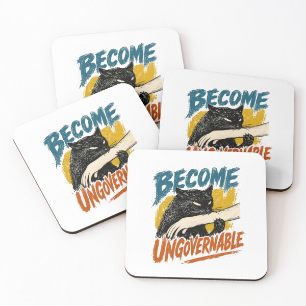 Item preview, Become Ungovernable Independent Cat Rebel designed and sold by RetroMini2026.