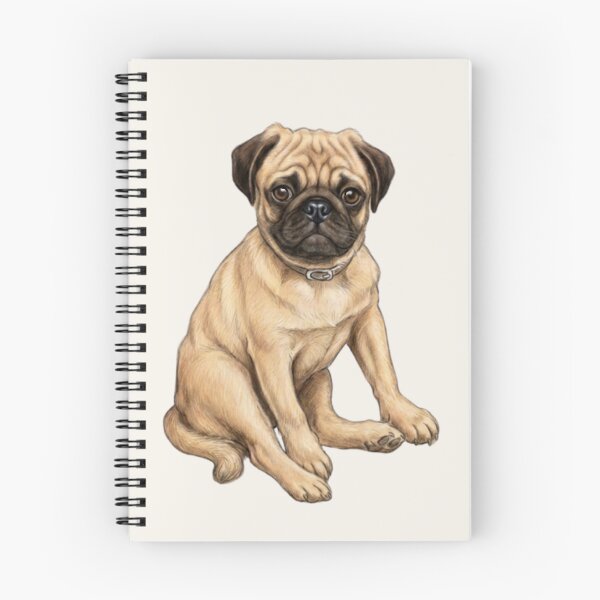 Item preview, Pug Dog, Illustration of Cute/Ugly Puppy designed and sold by JoyfulWhimsy.