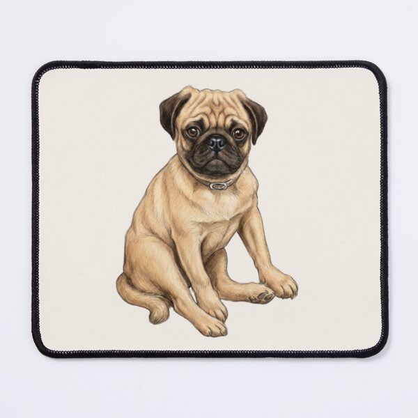 Item preview, Pug Dog, Illustration of Cute/Ugly Puppy designed and sold by JoyfulWhimsy.