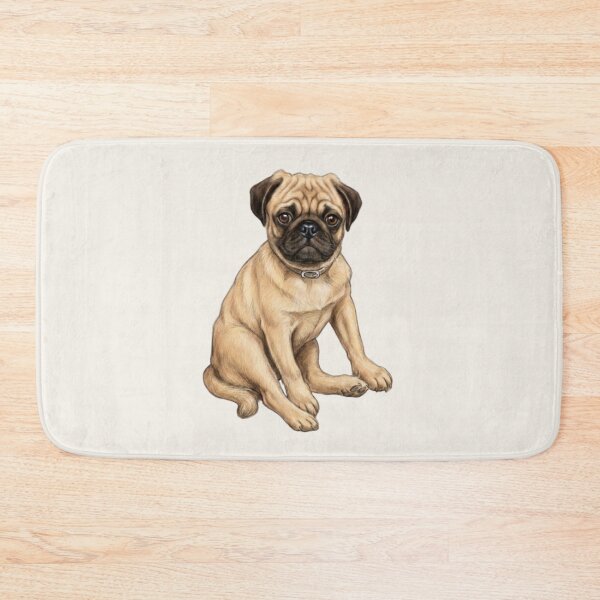 Item preview, Pug Dog, Illustration of Cute/Ugly Puppy designed and sold by JoyfulWhimsy.