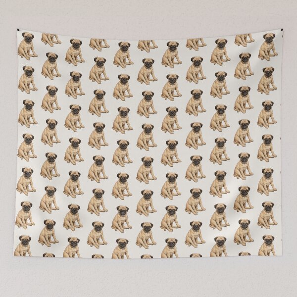 Item preview, Pug Dog, Illustration of Cute/Ugly Puppy designed and sold by JoyfulWhimsy.