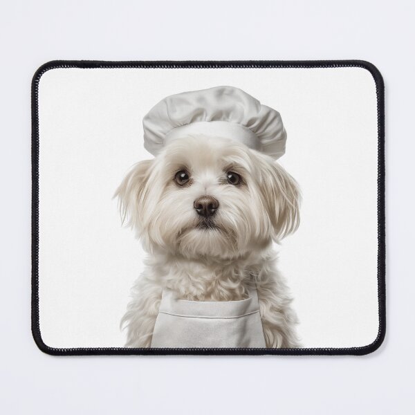 Item preview, Funny Maltese Dog Chef Realistic Animal Cooking Humor Art designed and sold by LazyOwlStore.