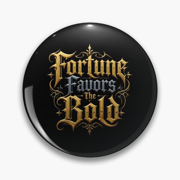 Item preview, Fortune Favors The Bold - Luxury Gothic Gold Typography designed and sold by milano picks.