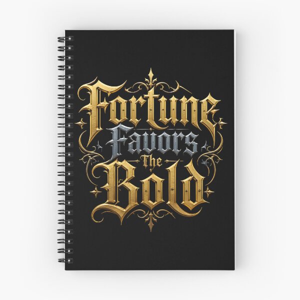 Item preview, Fortune Favors The Bold - Luxury Gothic Gold Typography designed and sold by milano picks.
