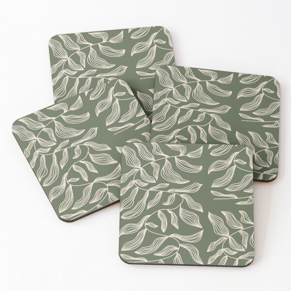 Item preview, Sage Green Leaf Pattern designed and sold by snoograpes.