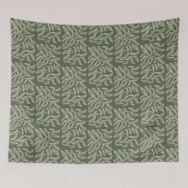 Item preview, Sage Green Leaf Pattern designed and sold by snoograpes.