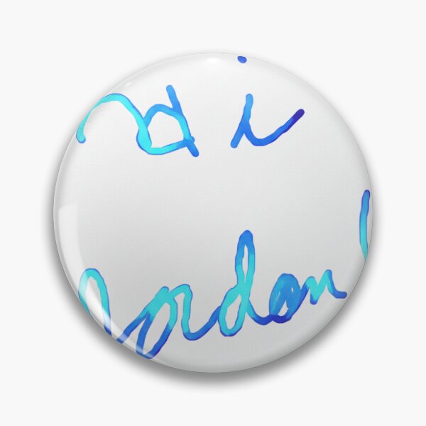 Item preview, Hi Jordon Blue Gradient Cursive Typography designed and sold by KaleChub.