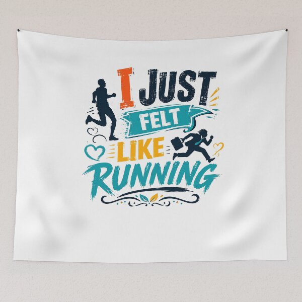Item preview, I Just Felt Like Running Runner Marathon Jogger designed and sold by RetroMini2026.
