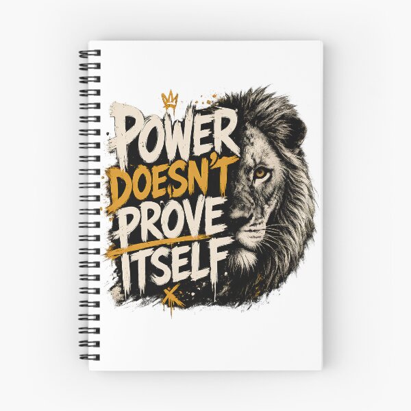 Item preview, Power Doesn't Prove Itself Graffiti Lion Art designed and sold by Presshue.